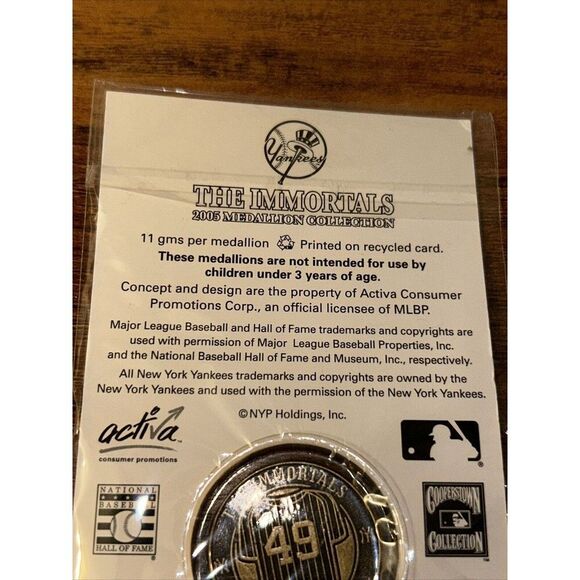 Ron Guidry The Immortal’s 2005 Medallion Collection New York Post Yankees Coin - Picture 5 of 7